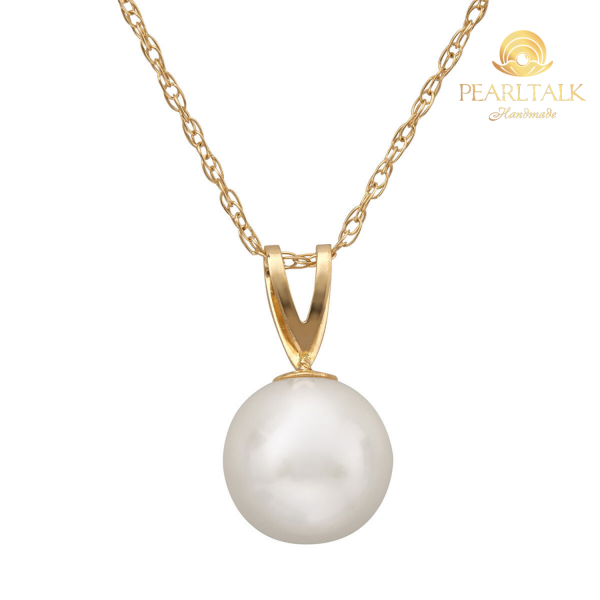 Mặt Dây Chuyền Ngọc Trai Vàng 18K 10mm